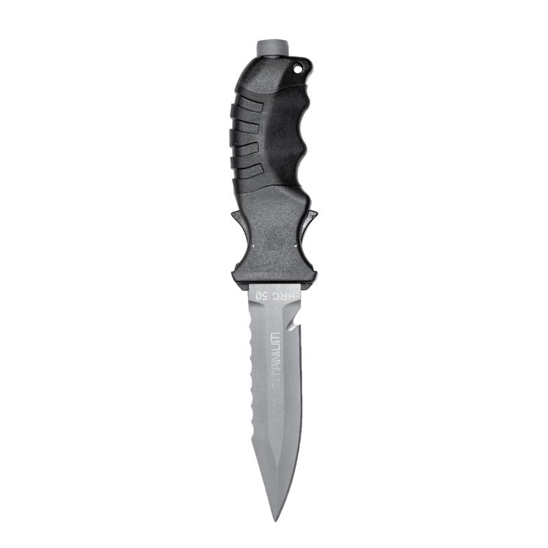 Ocean Design Knife - Titanium Dive Knife 125mm with Free M-Cut Safety Knife
