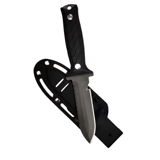 Ocean Design Knife - Titanium Dive Knife 127mm with Free M-Cut Safety Knife